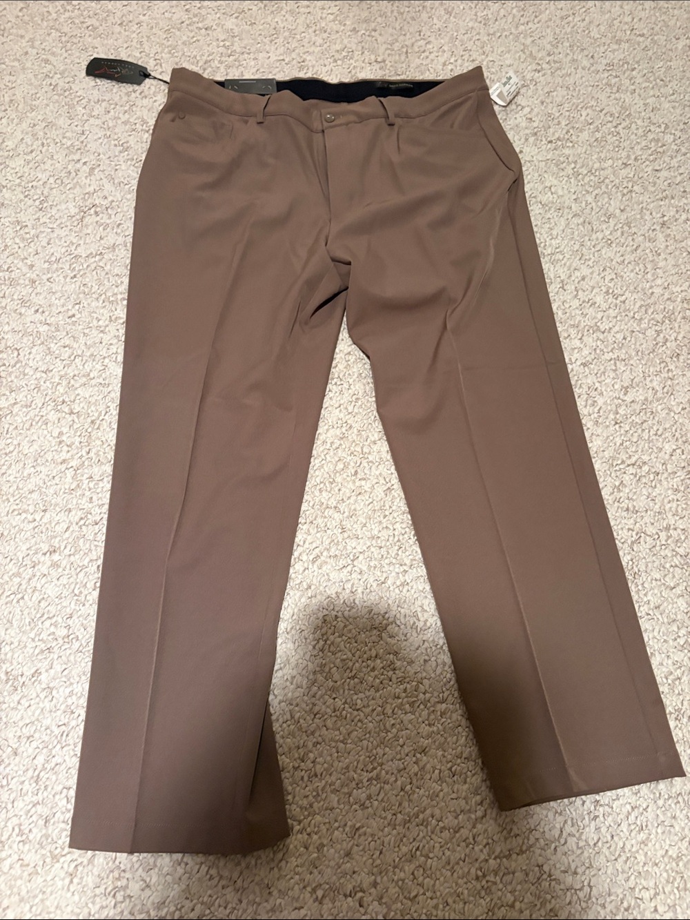 Greg Norman Collection Men's Dress Pants — Taupe Brown